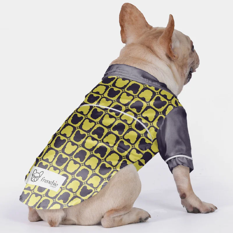- Postoperative pet anti-licking Elizabethan collarKirby - Pajamas for French bulldog