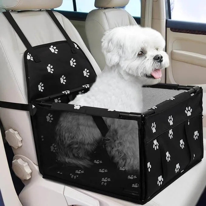 - Pregnant cat delivery room warming boxKUTKUT Small Dog Car Seat Foldable Dog Car Booster Seat Upgrade Puppy Pet Seat Waterproof Breathable Oxford Travel Bag with 12PVC Tubes for Small Dogs, Cats, Puppies Paws-Pattern (Black)…