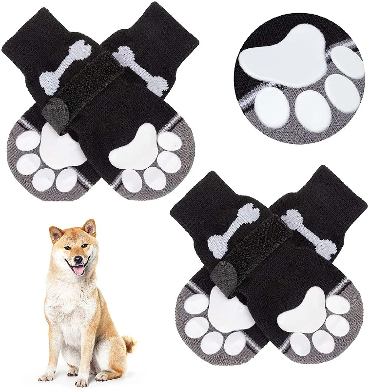 - Pet diabetes prescription foodKUTKUT Anti-Skid Knit Socks with Bone Embroidery Pattern for Medium, Large Dogs | Traction Control Non-Slip Pet Paw Protectors with Grips For Big Dogs, Better Control on Hardwood Floor Paw Protector