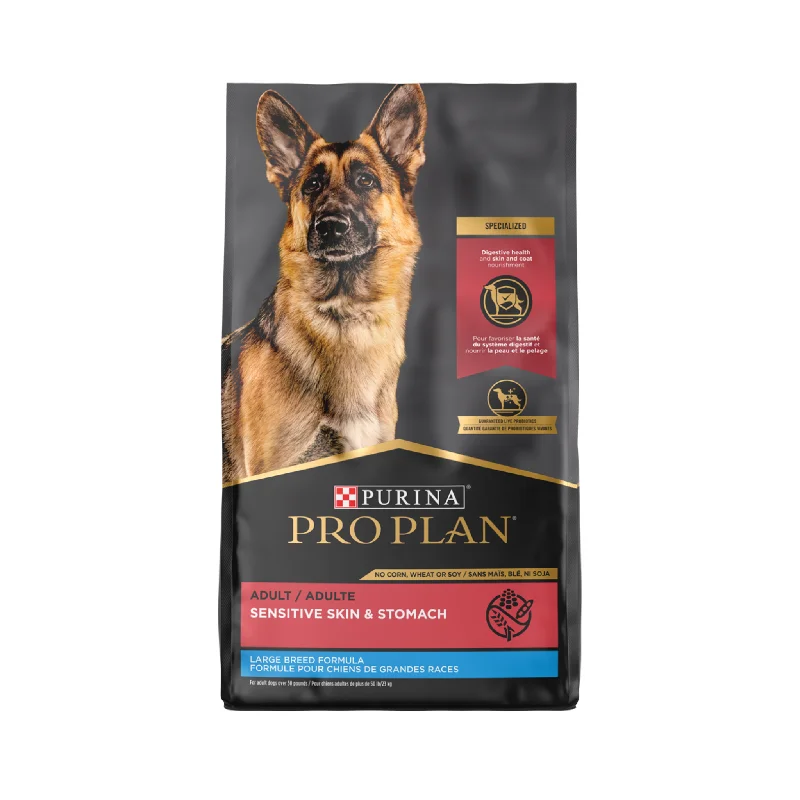 - Dog food recommendations for multi-dog householdsPro Plan Salmon & Rice Sensitive Skin & Stomach Large Breed Adult Dry Dog Food
