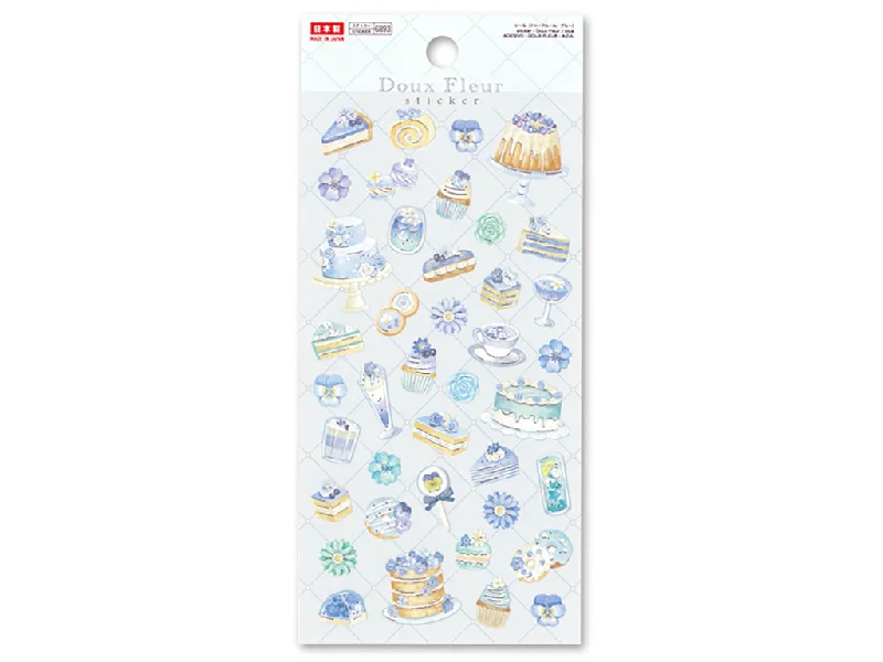  -Anti-scratch scratching board AND cat bed in onesticker - Doux Fleur / blue
