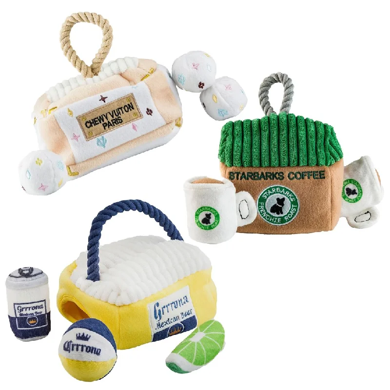 - Natural rubber pet toysStay Busy At Home Dog Toy Bundle