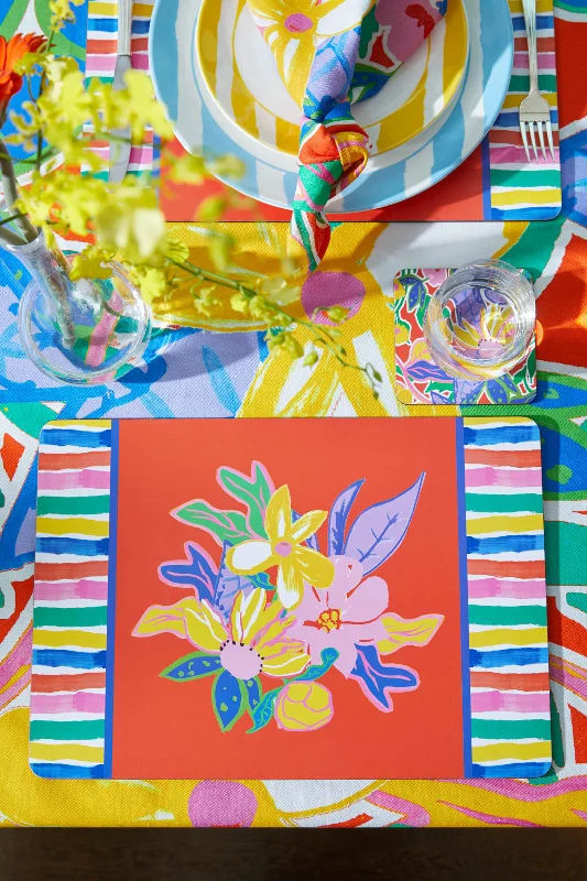 - Pet stroller can be taken on the planeBouquet Placemat Set 4