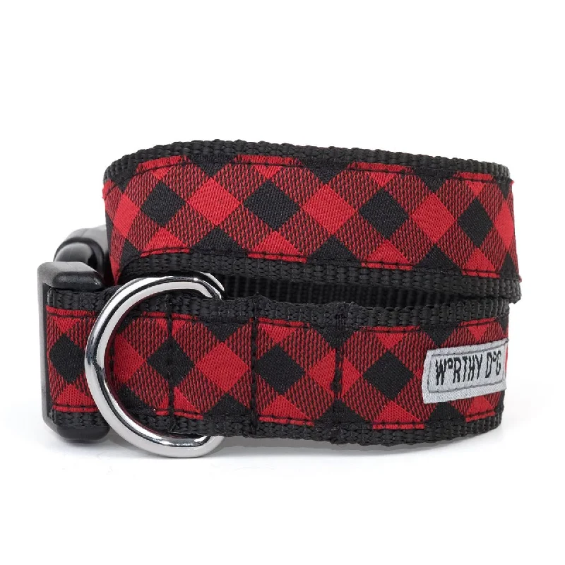  . **Cat toy cat teaser**Bias Buffalo Plaid Dog Collar Red/Black
