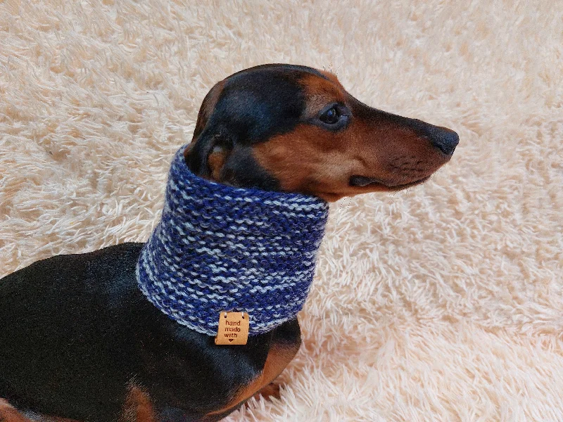 - Winter dog thick down jacketWool scarf snood for dog with flower, scarf snood for small dogs, snood for dachshund, scarf for dachshund - Winter dog thick down jacketWool scarf snood for dog with flower, scarf snood for small dogs, snood for dachshund, scarf for dachshund