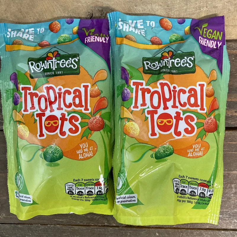 ---3x Rowntrees Tropical Tots Share Bags (3x140g)