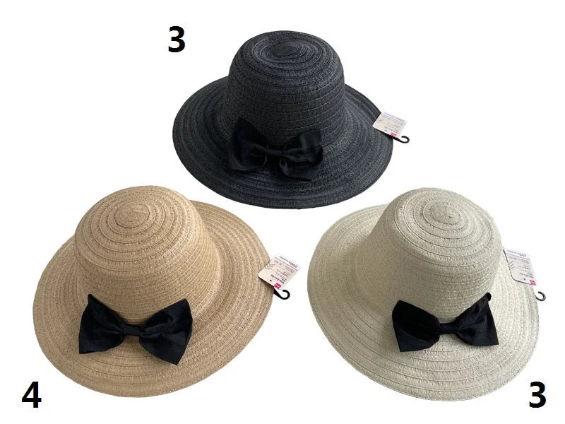 - Summer pet ice matWide Brim Hat -Ribbon-