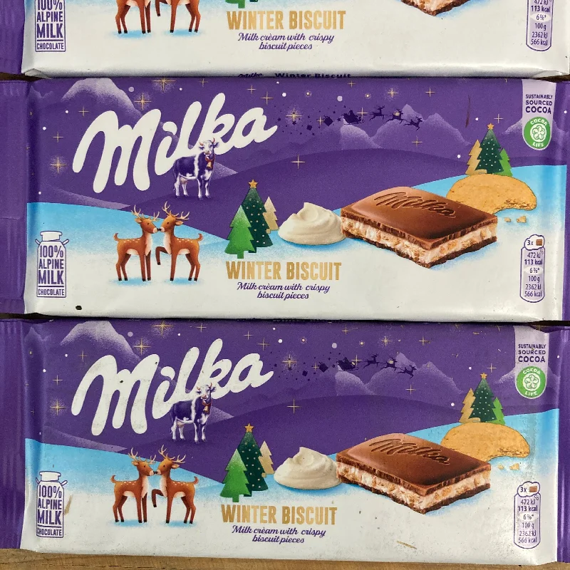 - Cat nail clippers with LED lights3x Milka Winter Biscuit Chocolate Bars (3x100g)