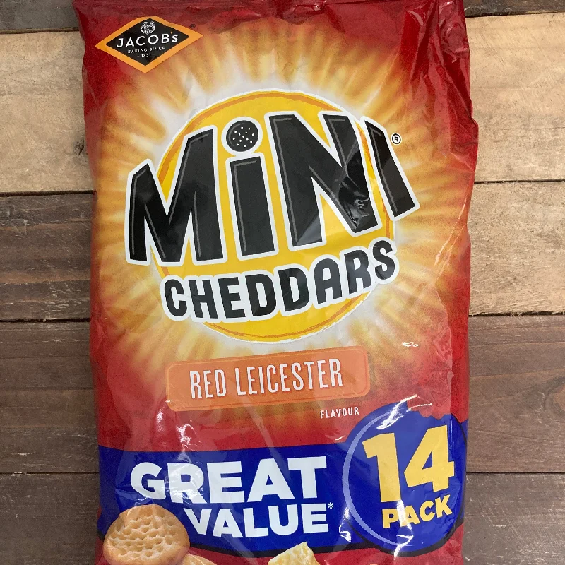 - Foldable and portable cat bag14x Jacobs Mini Cheddars Red Leicester (1 Pack of 14x23g) - Foldable and portable cat bag14x Jacobs Mini Cheddars Red Leicester (1 Pack of 14x23g)