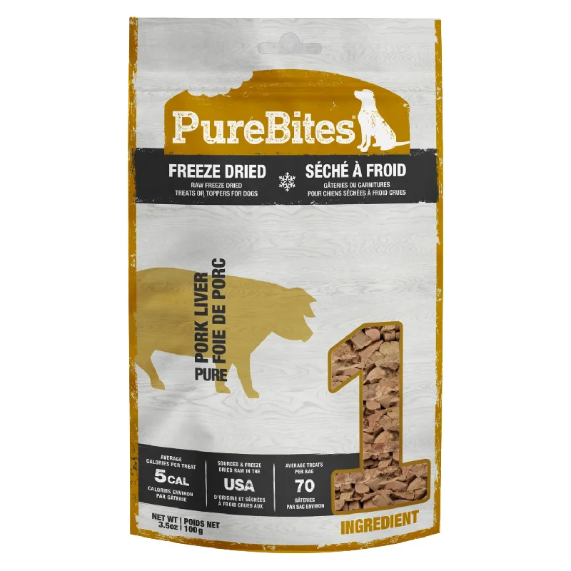 - Remote interactive pet feederFreeze Dried Dog Treat - Pork Liver - 3.5 oz