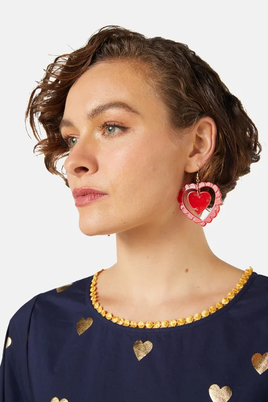 - Winter warm clothes for short-haired dogsFavourite Things Heart Earring