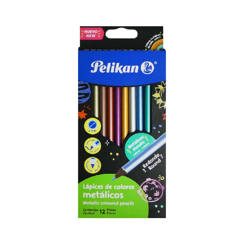 - Teething and chewing toys for puppies207543 PELIKAN COLORED PENCIL METALLIC 12PCS
