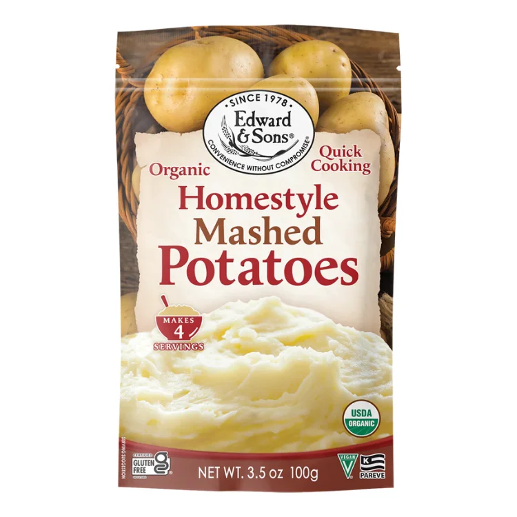 -Splash-proof food bowl AND Anti-choking slow food bowlEdward & Sons Homestyle Organic Mashed Potatoes - 100g -Splash-proof food bowl AND Anti-choking slow food bowlEdward & Sons Homestyle Organic Mashed Potatoes - 100g