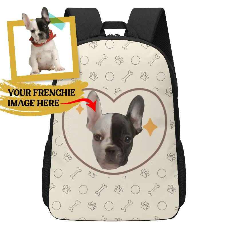 - ​​Pet toys under    yuanCustom 17 Inch School Backpack with Your French Bulldog Image