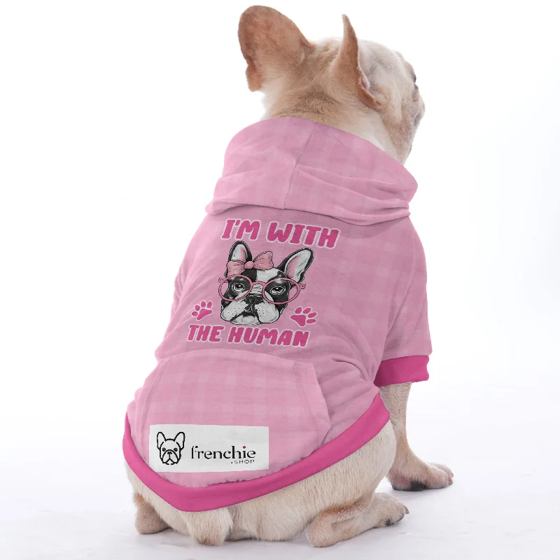 - Pet fence foldable indoorI'm with the Human - Hoodies for French Bulldog  | Frenchie Shop Original