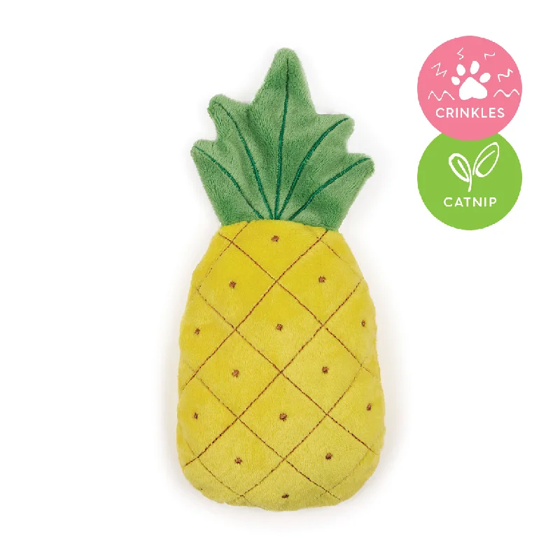 - Cat hair ball removal and hair removal creamCrinkly Pineapple with catnip