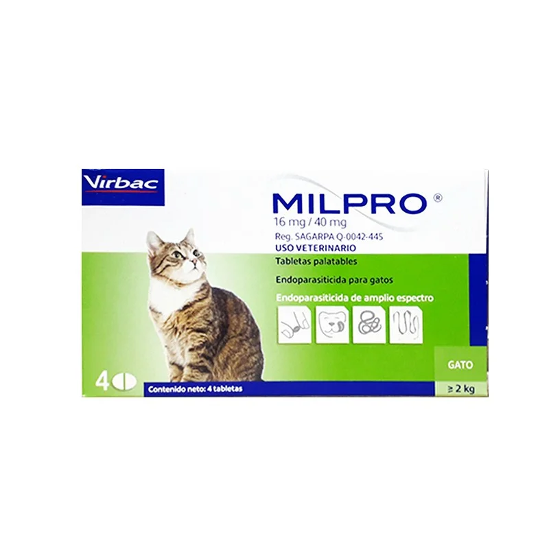 - Pet vitamin complex nutrition tabletsMilpro Gatos 2Kg Caja 4 Tab