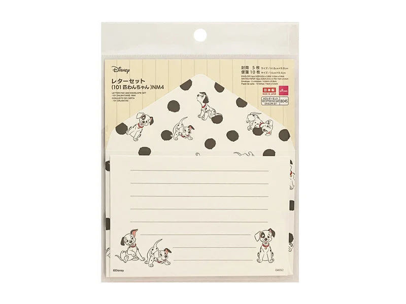 ---LETTER PAD AND ENVELOPE SET -101 DALMATIANS- NM4