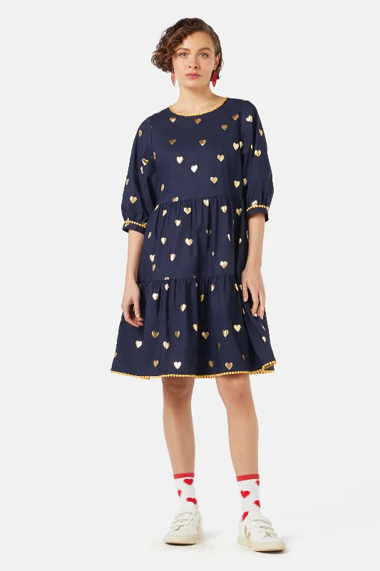  -Non-contact cat thermometerGold Romance Smock Dress