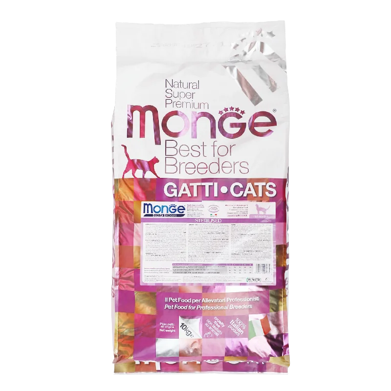 - Digestive care cat food Monge Super Premium Natural Dry Cat Food - Sterilised (10kg) - Digestive care cat food Monge Super Premium Natural Dry Cat Food - Sterilised (10kg)