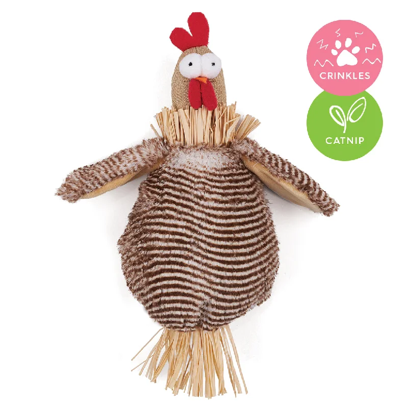 - ​​Christmas pet Christmas clothingCheeky Crinkle Chicken Cat Toy