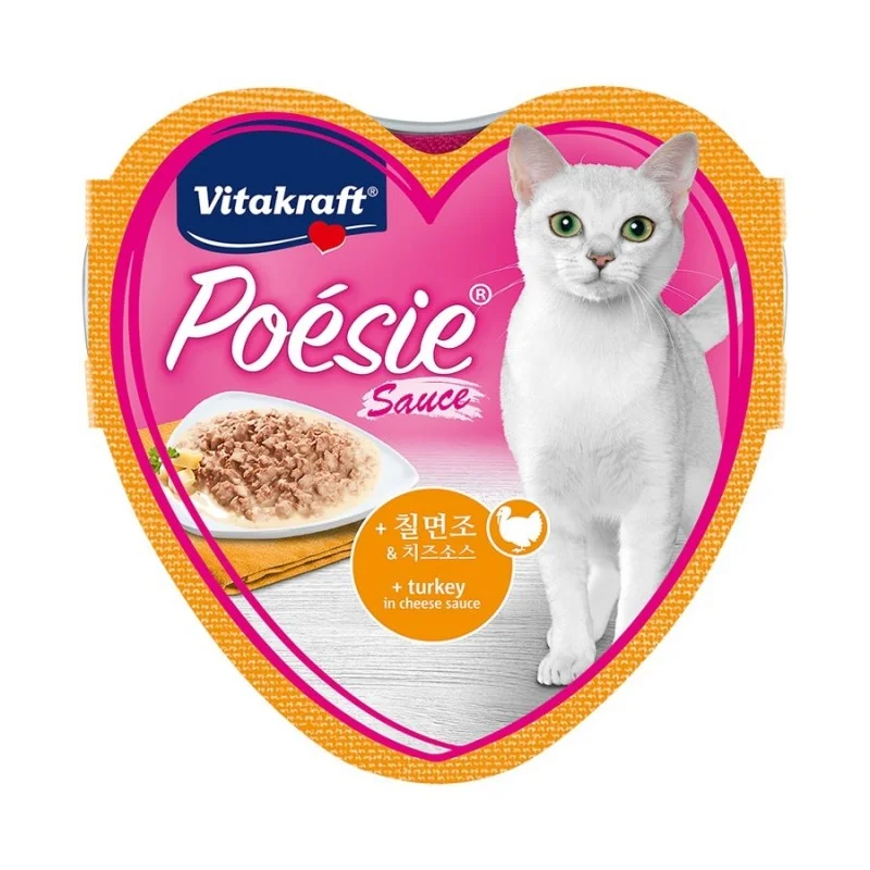 - Hairball control cat food Vitakraft Poesie Hearts Turkey With Cheese Sauce Tray Cat Food - Hairball control cat food Vitakraft Poesie Hearts Turkey With Cheese Sauce Tray Cat Food