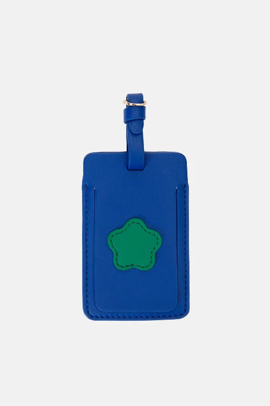 - Rabbit grass rack to prevent waste food boxBlue Flower Luggage Tag