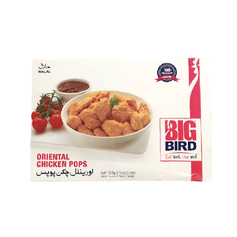 - Rabbit grass rack to prevent waste food boxBIG BIRD ORIENTAL CHICKEN POPS 185GM