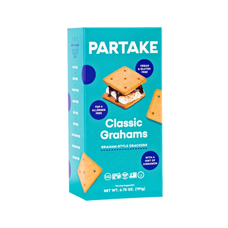 - Rabbit grass rack to prevent waste food boxPartake Classic Graham Crackers - 191g