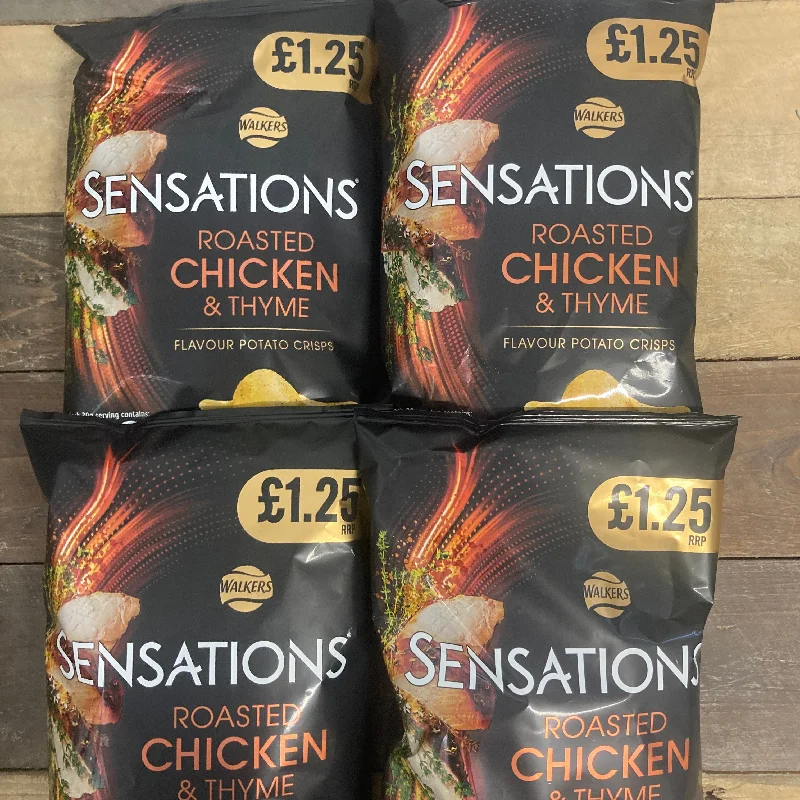 - Natural latex pet mattress4x Walkers Sensations Roasted Chicken & Thyme Crisps Bags (4x65g) - Natural latex pet mattress4x Walkers Sensations Roasted Chicken & Thyme Crisps Bags (4x65g)