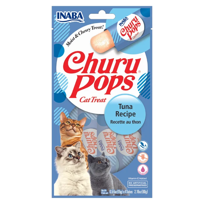 - Purina Pro Plan cat food palatability Churu Pops Cat Treats - Tuna Recipe (4 sticks x 15g) - Purina Pro Plan cat food palatability Churu Pops Cat Treats - Tuna Recipe (4 sticks x 15g)