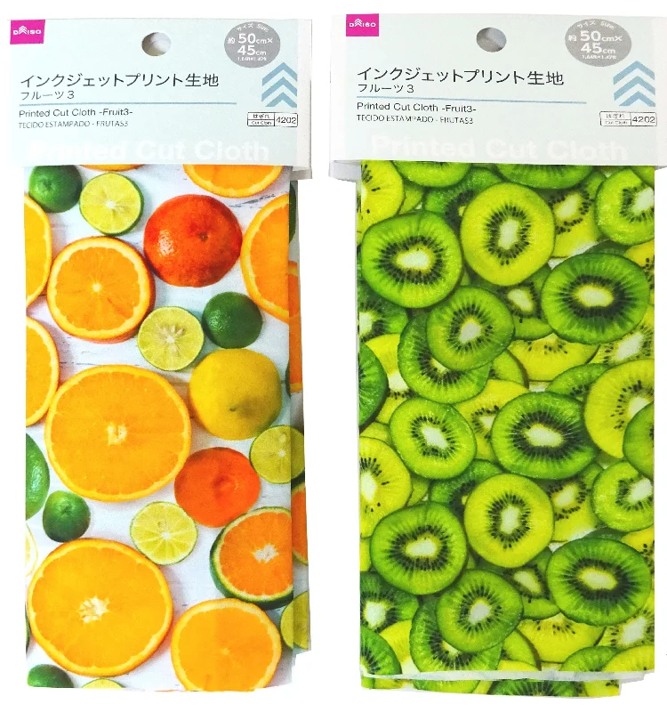 - Organic cotton dog bibsPrinted Cut Cloth -Fruit3-