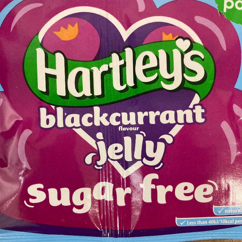 ---4x Hartleys Sugar Free Blackcurrant Jelly Mixes (2 Packs of 2x11.5g)