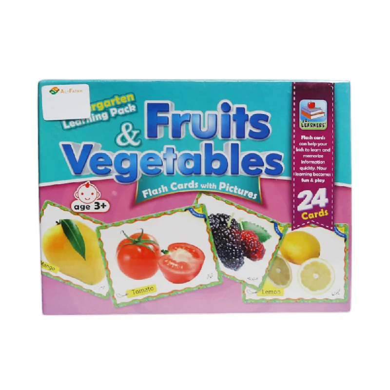 - Air box TSA certified check-in2409 FRUITS & VEGETABLES FLASH CARDS 24 CARDS