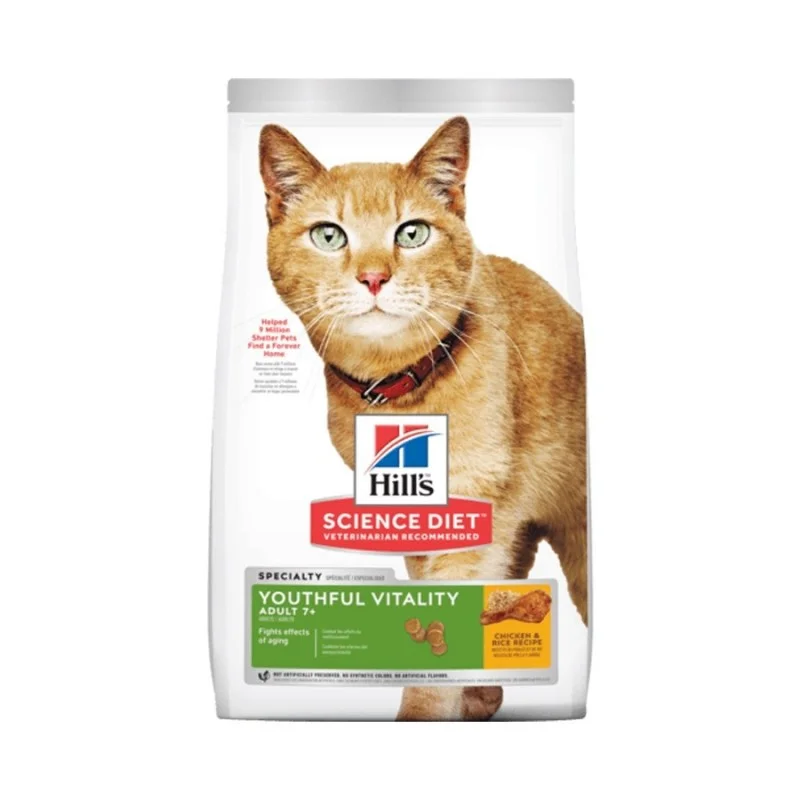    - Cat food for coat health  Science Diet Adult 7+ Senior Vitality Dry Cat Food