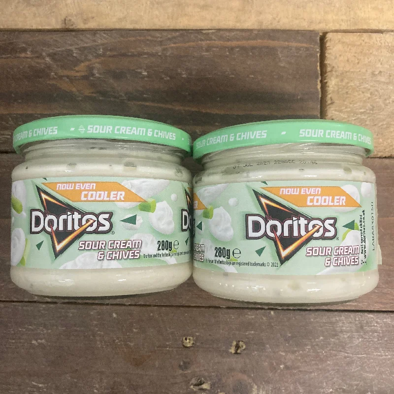 - Pet vitamin complex nutrition tablets2x Doritos Sour Cream & Chives Sharing Dips (2x280g) - Pet vitamin complex nutrition tablets2x Doritos Sour Cream & Chives Sharing Dips (2x280g)
