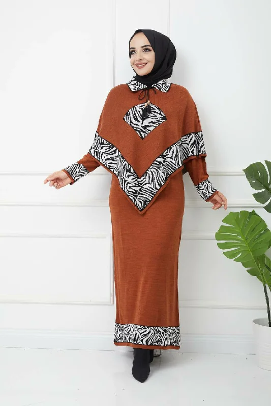 Turkish Modest Winter Dress Full Sleeve Womenswear MK104