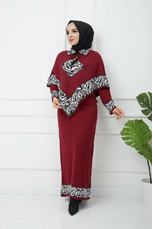 Turkish Modest Winter Dress Full Sleeve Womenswear MK100