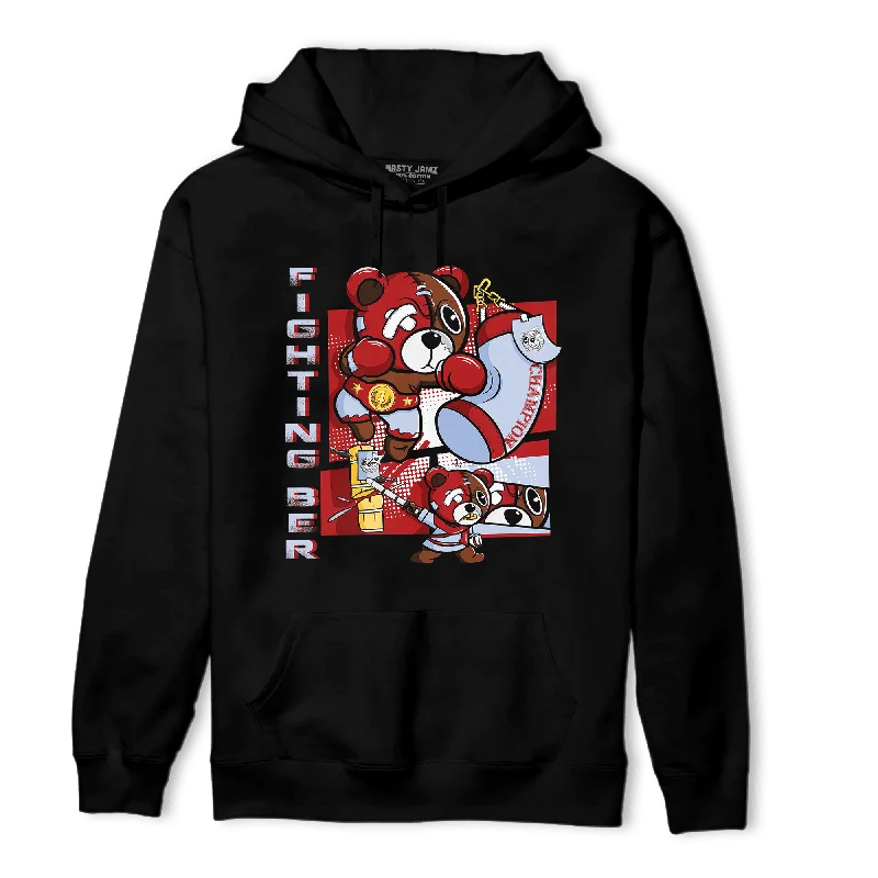 NastyJamz Cherry 11s Hoodie Match BER Fighting Boxing