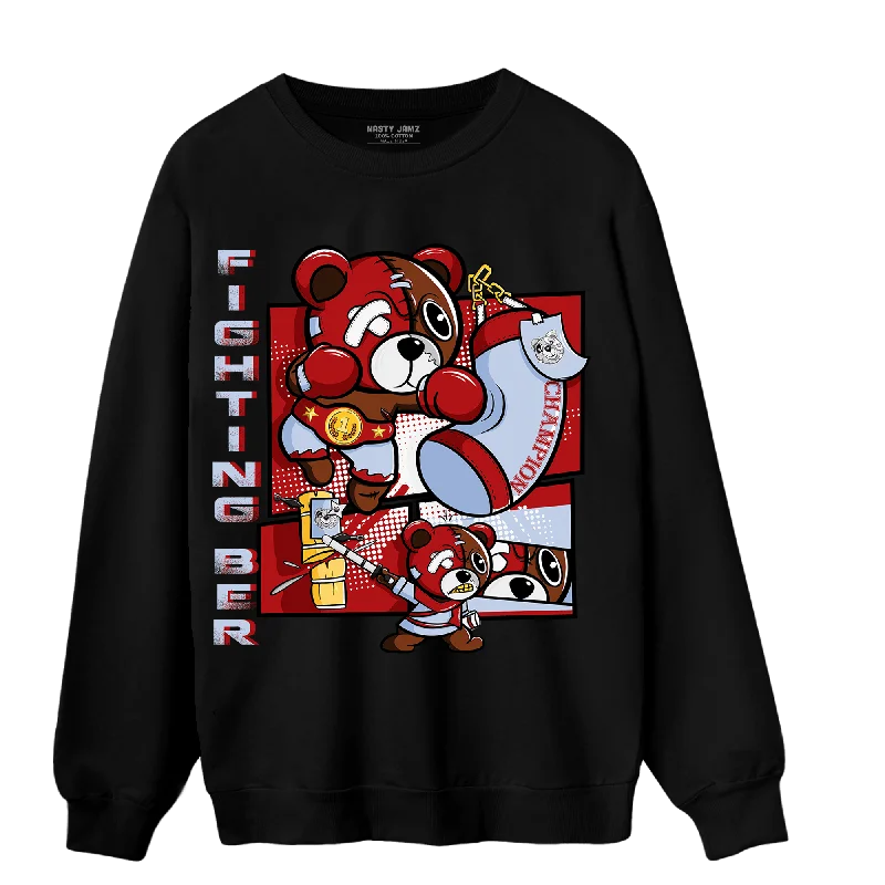 NastyJamz Cherry 11s Sweatshirt Match BER Fighting Boxing