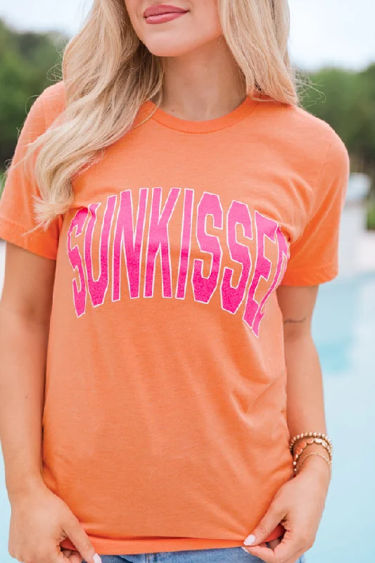 Sunkissed Heather Orange Bella Graphic Tee FINAL SALE