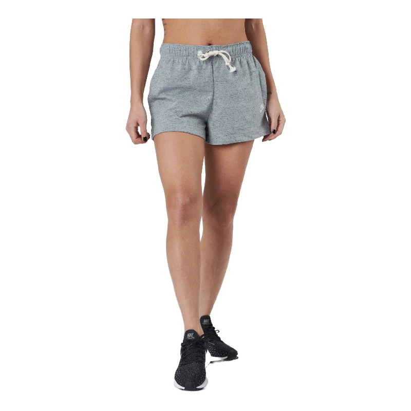 Sportswear Gym Vintage Women's Shorts DK GREY HEATHER/WHITE