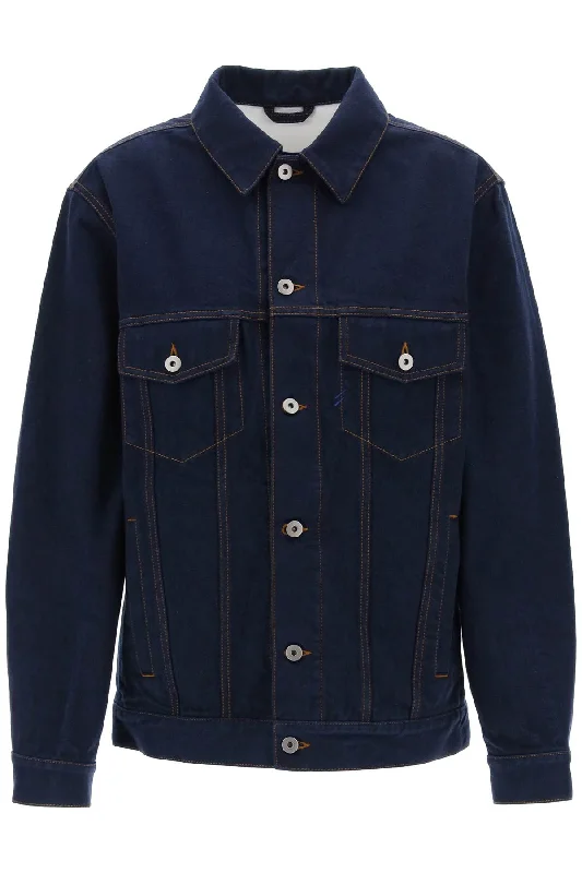 Burberry japanese denim jacket for men/w 8080769 INDIGO BLUE