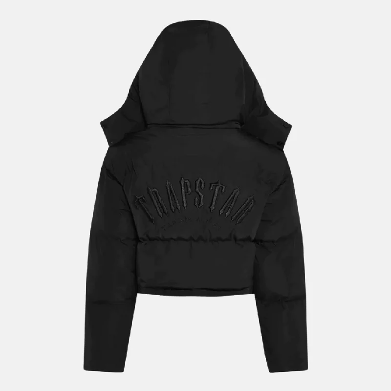 Trapstar Women's Irongate AW23 Hooded Puffer Jacket - Blackout