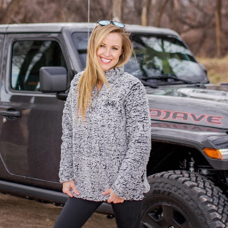 Jeep - Sherpa Fleece Quarter Zip Women's Pullover