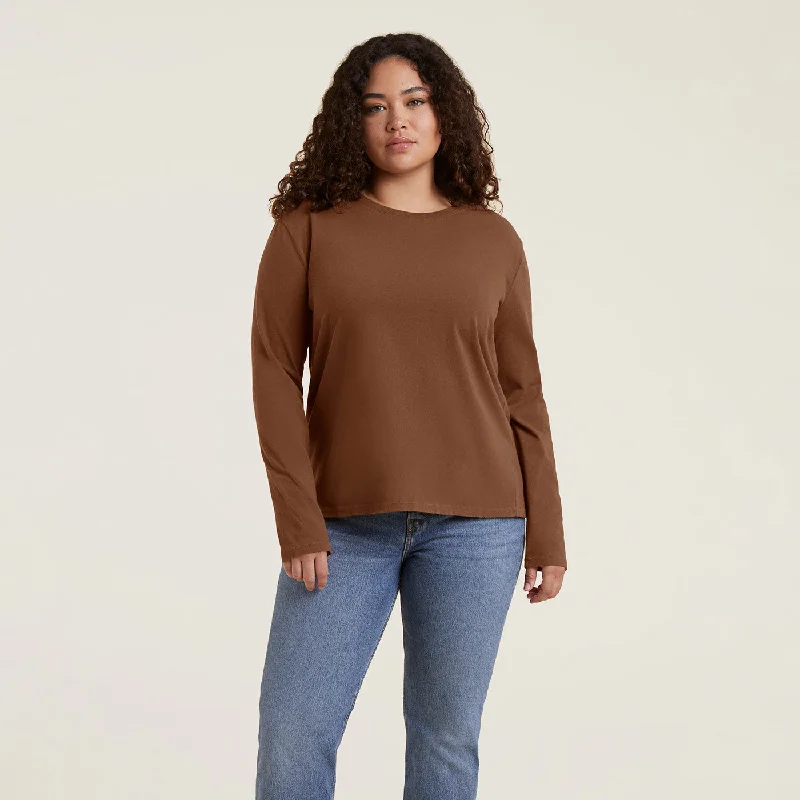 Long Sleeve Everyday T-Shirt | Chocolate